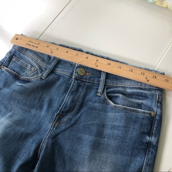 FRAME Women’s Mid Wash 9 inches Rise Frayed Hem Distressed Jeans Size 28 - Picture 11 of 15